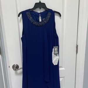 Vince Camuto Cocktail Dress, Electric Blue, Size 14